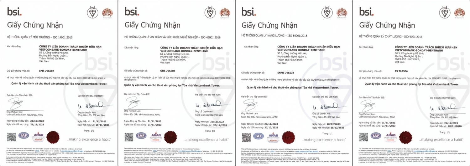 Chứng nhận ISO BSI